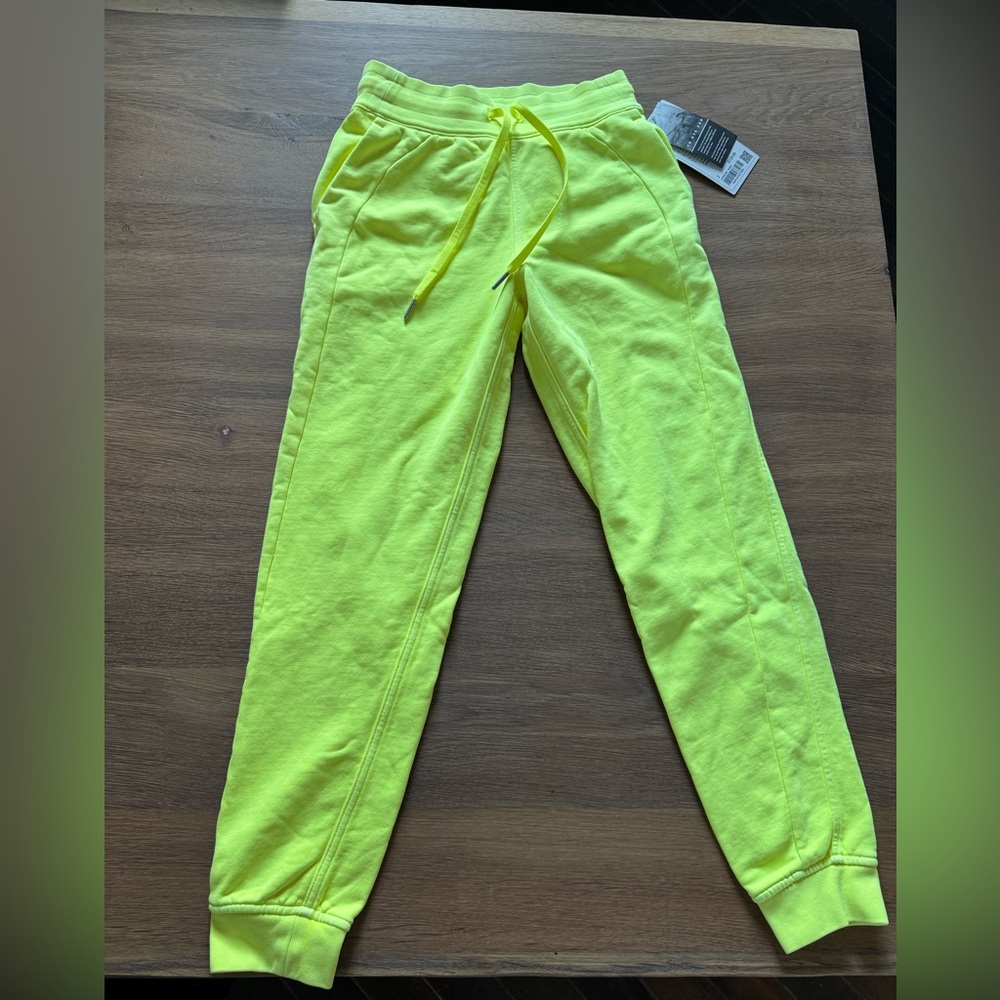lululemon scuba Bright Yellow Joggers